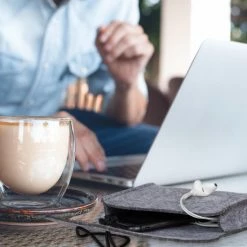 Beste Pirce 👏 Merkloos Relaxdays Vilten Opbergtasje - Kleine Vilttas - Opbergtas Oplaadkabel Oordopjes - Kabeltas Antraciet ⌛ -Tassen-Dames Winkel 550x550 1076