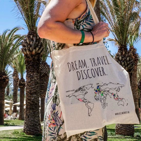 Korting β Katoenen Tas “Colour Your World” - Reismonkey - Wereldkaart Canvas - Kleur Je Eigen Wereldkaart In - Scratch Map Wereldkaart - Canvas Tas - Katoenen Tas Met Print - Tote Bag - Stoffen Tas π 5 Korting β Katoenen Tas “Colour Your World” - Reismonkey - Wereldkaart Canvas - Kleur Je Eigen Wereldkaart In - Scratch Map Wereldkaart - Canvas Tas - Katoenen Tas Met Print - Tote Bag - Stoffen Tas π - Afbeelding 3