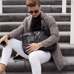 Flash-uitverkoop 😀 Cowboysbag Bag Kyle Schoudertas - 15 Inch Laptoptas - Zwart ❤️ -Tassen-Dames Winkel 550x550 109