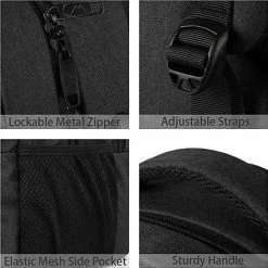 Begroting 🥰 Philippe Sail PS Rugzak 36 Liter Met USB Oplaadpoort, Veel Vakken, Geschikt Voor Laptop, Als Schooltas, Waterbestendig, Voor Dames En Heren,handig En Mooi In De Kleur Zwart 💯 -Tassen-Dames Winkel 550x550 1121