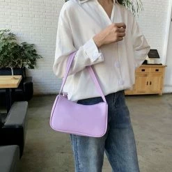 Aanbiedingen ❤️ Schoudertas / Handtas | Lila | 23 X 14 X 8 Cm | Kunstleer | Fashion Favorite 😀 -Tassen-Dames Winkel 550x550 1153