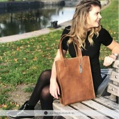 Goedkoop 🤩 MYOMY Schoudertas Hunter Leer - Bruin 🛒 -Tassen-Dames Winkel 550x550 1163