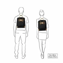 Gloednieuw 👏 Fjallraven Fjällräven Kånken No. 2 Black Unisex Rugzak - Black ⌛ -Tassen-Dames Winkel 550x550 1179