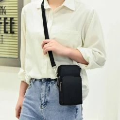 Goedkoopste 🎁 Fashion Favorite Smartphone Tasje | Flowers | Telefoon / Crossbody Tas | Nylon - 19 X 10 X 5 Cm 😉 -Tassen-Dames Winkel 550x550 1197