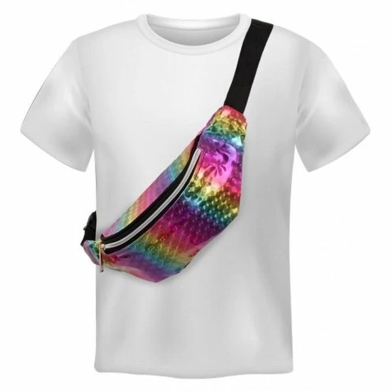 Gloednieuw ⌛ Merkloos Hip Heuptasje/fanny Pack/buideltasje Regenboog Print - Jaren 80 Verkleed Accessoire - Festival Fanny Pack/bum ✨ 4 Gloednieuw ⌛ Merkloos Hip Heuptasje/fanny Pack/buideltasje Regenboog Print - Jaren 80 Verkleed Accessoire - Festival Fanny Pack/bum ✨ - Afbeelding 2