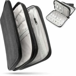 Aanbiedingen ⭐ QY Tasorganizer Voor Kabels Elektronica En Accessoires – Zwart 😀