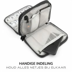 Aanbiedingen ⭐ QY Tasorganizer Voor Kabels Elektronica En Accessoires – Zwart 😀 -Tassen-Dames Winkel 550x550 139