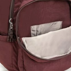 Gloednieuw 🔥 Kipling SEOUL Unisex Rugzak - Mahogany 🤩 -Tassen-Dames Winkel 550x550 180