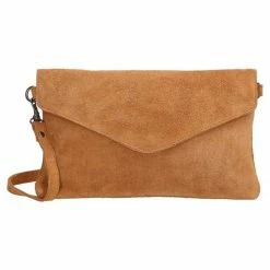 Flash-uitverkoop ✨ Charm London Brixton Suede Leren Clutch / Avondtasje - Cognac 🎉 -Tassen-Dames Winkel 550x550 222