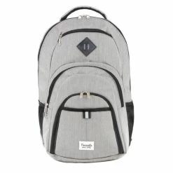 Goedkoopste 🔔 TravelZ Hipster Rugtas | 28 Liter Rugzak | Laptop Rugtas 17" | Veel Compartimenten En Laptopvak | Grijs 🧨 -Tassen-Dames Winkel 550x550 332