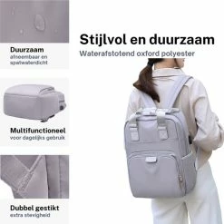 Groothandel 👏 ZILOU® Rugzak - 20-35 Liter - 15,6" Laptopvak - Anti-Diefstal - Grijs ⭐ -Tassen-Dames Winkel 550x550 391