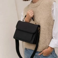 Top 10 👍 Violet Hamden Essential Bag Dames Crossbody Tas Leer - Zwart 🛒 -Tassen-Dames Winkel 550x550 400