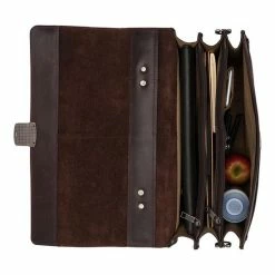 Beste recensies van 🌟 Burkely Vintage Dean Briefcase 3-Comp - Aktetas - Bruin 👏 -Tassen-Dames Winkel 550x550 414