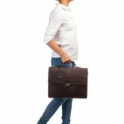 Beste recensies van 🌟 Burkely Vintage Dean Briefcase 3-Comp - Aktetas - Bruin 👏 -Tassen-Dames Winkel 550x550 416