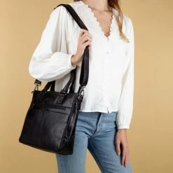 Groothandel 👏 Micmacbags Porto Handtas - Zwart 😉 -Tassen-Dames Winkel 550x550 45