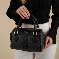 Beste recensies van 🎉 Guess Medium Schoudertas / Crossbody Tas Dames - Leer - Noelle - All-over Logoprint - Zwart 🧨 -Tassen-Dames Winkel 550x550 470