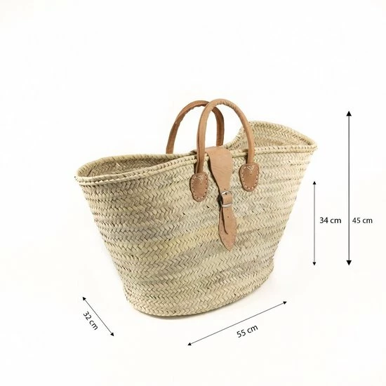 Beste deal βοΈ Baskin Boodschappentas - Riet - Hyacint - Met Lederen Riem - Ibiza Strandtas π€© 4 Beste deal βοΈ Baskin Boodschappentas - Riet - Hyacint - Met Lederen Riem - Ibiza Strandtas π€© - Afbeelding 2