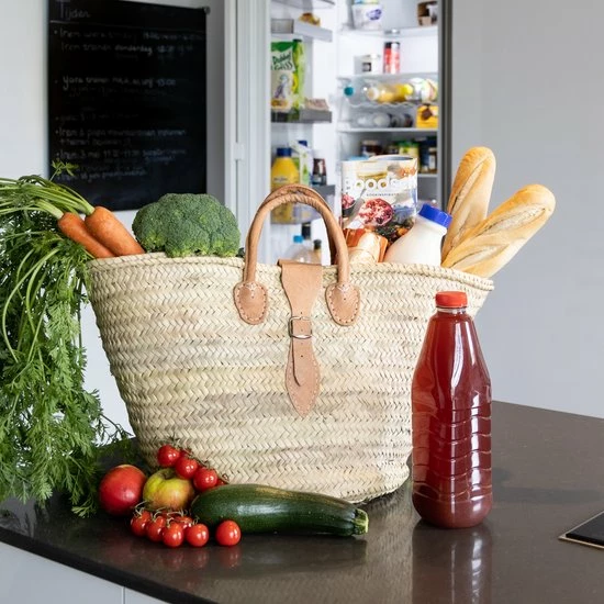 Beste deal βοΈ Baskin Boodschappentas - Riet - Hyacint - Met Lederen Riem - Ibiza Strandtas π€© 6 Beste deal βοΈ Baskin Boodschappentas - Riet - Hyacint - Met Lederen Riem - Ibiza Strandtas π€© - Afbeelding 4