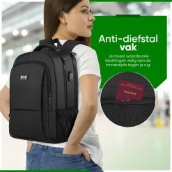 Beste recensies van 👍 Navy Madden Rugzak Met USB Poort 28L - Zwart - Luxe Laptop Rugtas 15.6 Inch Met Laptopvak - Heren - Dames - Jongens - Meisje - Waterafstotend - Rugzakken 👍 -Tassen-Dames Winkel 550x550 5