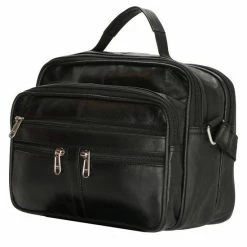 Top 10 🛒 Double-D Schoudertas - Heren / Dames - Reportertas - Echt Leer Zwart 🎁