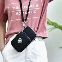 Groothandel 💯 Moodadventures - Telefoontas Zwart - Afneembare Schouderband - Festival- Sporten 🎉 -Tassen-Dames Winkel 550x550 557