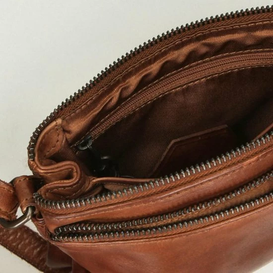 Beste Verkoop 🛒 Bear Design Kleine Schoudertas / Crossbody Tas Dames - Leer - Cow Lavato - Cognac 🔔 8 Beste Verkoop 🛒 Bear Design Kleine Schoudertas / Crossbody Tas Dames - Leer - Cow Lavato - Cognac 🔔 - Afbeelding 6