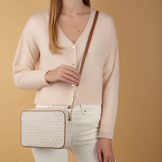 Aanbiedingen ⌛ Michael Kors Jet Set Dames Crossbodytas - Vanilla 🤩 4 Aanbiedingen ⌛ Michael Kors Jet Set Dames Crossbodytas - Vanilla 🤩 - Afbeelding 2