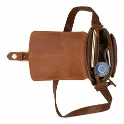 Promo 🎉 Burkely Vintage Luke Cross Over - Schoudertas - Cognac ⌛ -Tassen-Dames Winkel 550x550 873