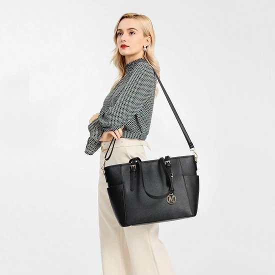 Goedkoop ๐คฉ Miss Lulu Dames Schoudertas - Handtas - Laptoptas 13.3" – Zwart (LM1642 BK) ๐ 6 Goedkoop ๐คฉ Miss Lulu Dames Schoudertas - Handtas - Laptoptas 13.3" – Zwart (LM1642 BK) ๐ - Afbeelding 4