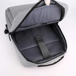 Promo 🥰 Faseras Moderne Rugzak - Anti Diefstal Rugzak - Schooltas - Rugtas - Laptoptas - Incl. Laptopvak T/m 15.6 Inch - Met USB Laadpoort - Grijs - 20L 👏 -Tassen-Dames Winkel 550x550 922