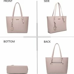 Beste Verkoop ✔️ Merkloos Gallantry - Dames Tas Shopper Met Rits - Handtas - Schooltas - Werktas - Geschikt Voor A4 - Pink 🧨 -Tassen-Dames Winkel 550x551 7