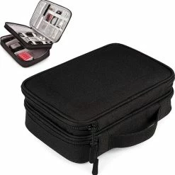 Begroting 😍 Octronic Kabel Organiser Opbergtas - Luxe Organizer Voor Kabels En Accessoires - Zwart 🎁