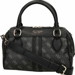 Beste recensies van 🎉 Guess Medium Schoudertas / Crossbody Tas Dames - Leer - Noelle - All-over Logoprint - Zwart 🧨 -Tassen-Dames Winkel 550x556 6