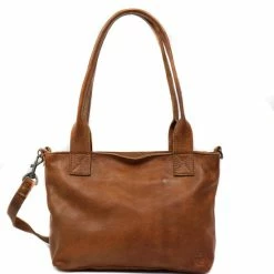 Kopen 😀 Bear Design Medium Schoudertas / Crossbody Tas Dames - Leer - Calisto Pelle - Cognac ✔️