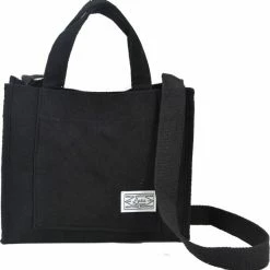 Begroting ๐ Schoudertas - Zwart | Corduroy | 26 X 21 X 9 Cm | Fashion Favorite ๐ฅ