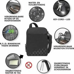 Top 10 ๐คฉ Travelon Metro Crossbody - Anti-diefstal Kleine Schoudertas - Veilig Reizen - Telefoontas - Unisex 17,5cm - Zwart ๐ 14 Top 10 ๐คฉ Travelon Metro Crossbody - Anti-diefstal Kleine Schoudertas - Veilig Reizen - Telefoontas - Unisex 17,5cm - Zwart ๐ -Tassen-Dames Winkel 550x560 11