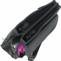 Coupon 😍 Nicole Brown Schoudertas Zwart, Ecoleder 22 X 30 Cm - Handtassen Dames - Schoudertassen Vrouw 😀 -Tassen-Dames Winkel 550x560 2