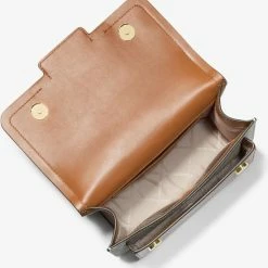 Goedkoop ⭐ Michael Kors Heather Dames Crossbodytas - Bruin/Vanilla 💯 -Tassen-Dames Winkel 550x568 7