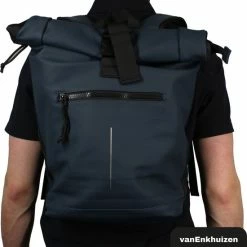 Uitgang ✔️ Van Enkhuizen VanEnkhuizen Rolltop Rugzak Met Laptopvak 15,6 Inch - 20 Liter - Waterafstotend En Thermo Materiaal - Navy 😉 -Tassen-Dames Winkel 550x573 4