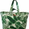 Beste Verkoop 🥰 Ralp Boyer Big Shopper/Grote Strandtas/Weekendtas XXL Dames Shopper - Groen Palmbladeren - Canvas 🎁 -Tassen-Dames Winkel 550x575 3