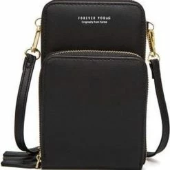 Promo ❤️ Topco Dames Telefoontas - Zwart 💯 -Tassen-Dames Winkel 550x576 3