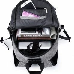 Beste deal 🌟 IGOODS - USB Computer Rugtas Met Lader - Waterdicht - Met Sleutelcode - 15,6 Inch - Grijs ⭐ 15 Beste deal 🌟 IGOODS - USB Computer Rugtas Met Lader - Waterdicht - Met Sleutelcode - 15,6 Inch - Grijs ⭐ -Tassen-Dames Winkel 550x578 9