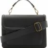 Top 10 👍 Violet Hamden Essential Bag Dames Crossbody Tas Leer - Zwart 🛒 -Tassen-Dames Winkel 550x579 1