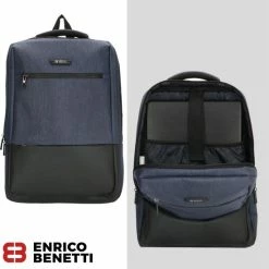 Beste deal 🧨 Enrico Benetti Belfast 62095 Laptoprugzak 15" - Zwart ❤️ -Tassen-Dames Winkel 550x579 3