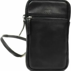 Flash-uitverkoop 🛒 Bear Design 🍬 Candy Leren Telefoontasje - Zwart 👏