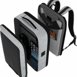 Hete verkoop ⌛ Bange Rugtas - 15,6 Inch - Laptop Rugzak - USB-aansluiting - Waterafstotend - Zwart - Incl. Smart Thermosfles 👍 -Tassen-Dames Winkel 550x584 3