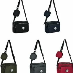 Goedkoopste 😀 SafeSave Schoudertas – Waterafstotend Met Ristsluiting – Afneembare En Verstelbare Schouderriem - Portemonnee - Zwart 😉 -Tassen-Dames Winkel 550x588 2