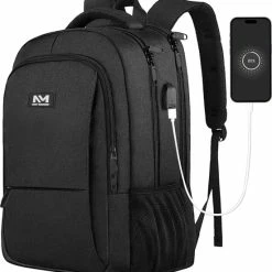Tassen-Dames Winkel 26 Beste recensies van 👍 Navy Madden Rugzak Met USB Poort 28L - Zwart - Luxe Laptop Rugtas 15.6 Inch Met Laptopvak - Heren - Dames - Jongens - Meisje - Waterafstotend - Rugzakken 👍