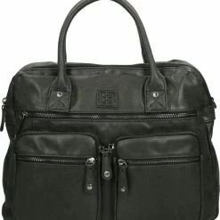 Coupon 😍 Nuba Design - Western Bag - Schoudertas / Handtas / Shopper - Dames Tas - Grote Formaat - Zwart / Antraciet 😀 -Tassen-Dames Winkel 550x591 3