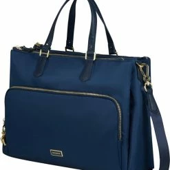 Groothandel ๐ "Samsonite Shopper Met Laptopvak - Karissa Biz 2.0 Org.Shopping 14.1"" 3 Comp Midnight Blue" ๐